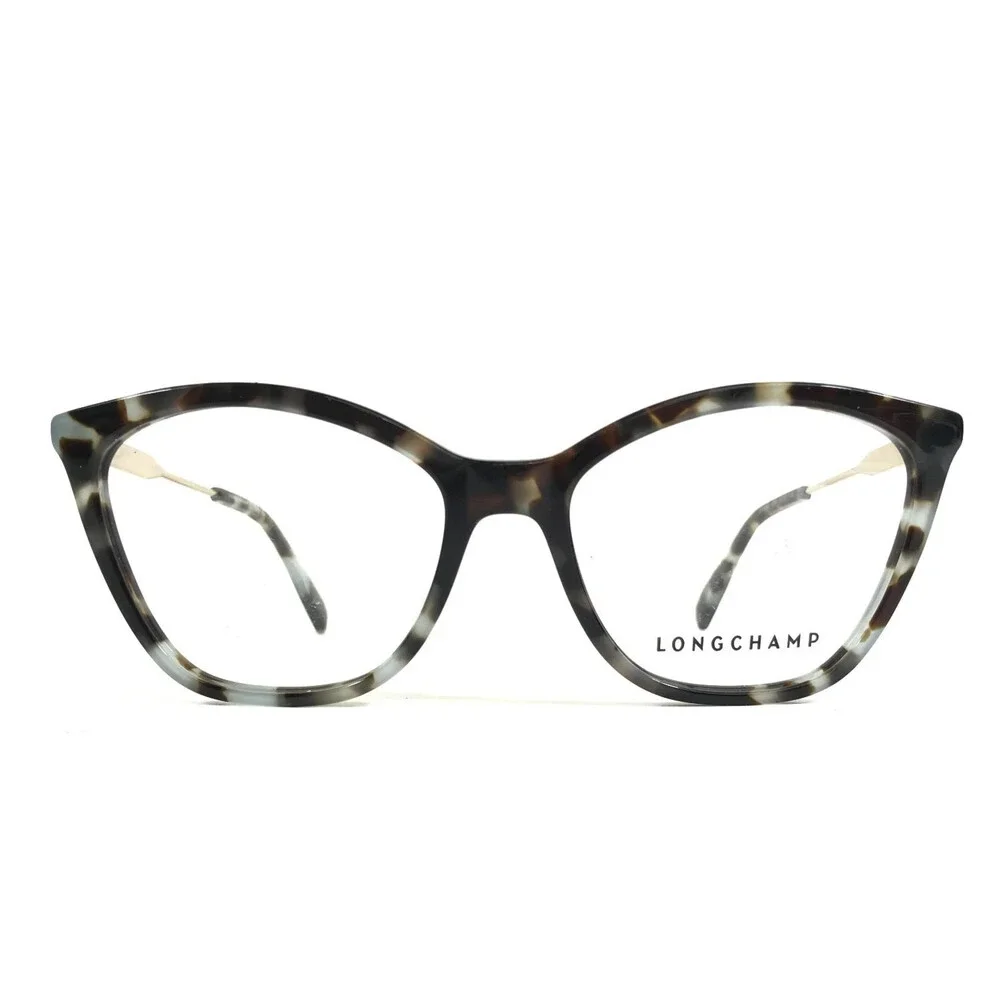 Longchamp Eyeglasses Frames LO2692 404 Gray Tortoise Gold Cat Eye 54-17-145